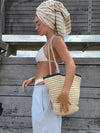 Spencer flet taske - Beige/sort