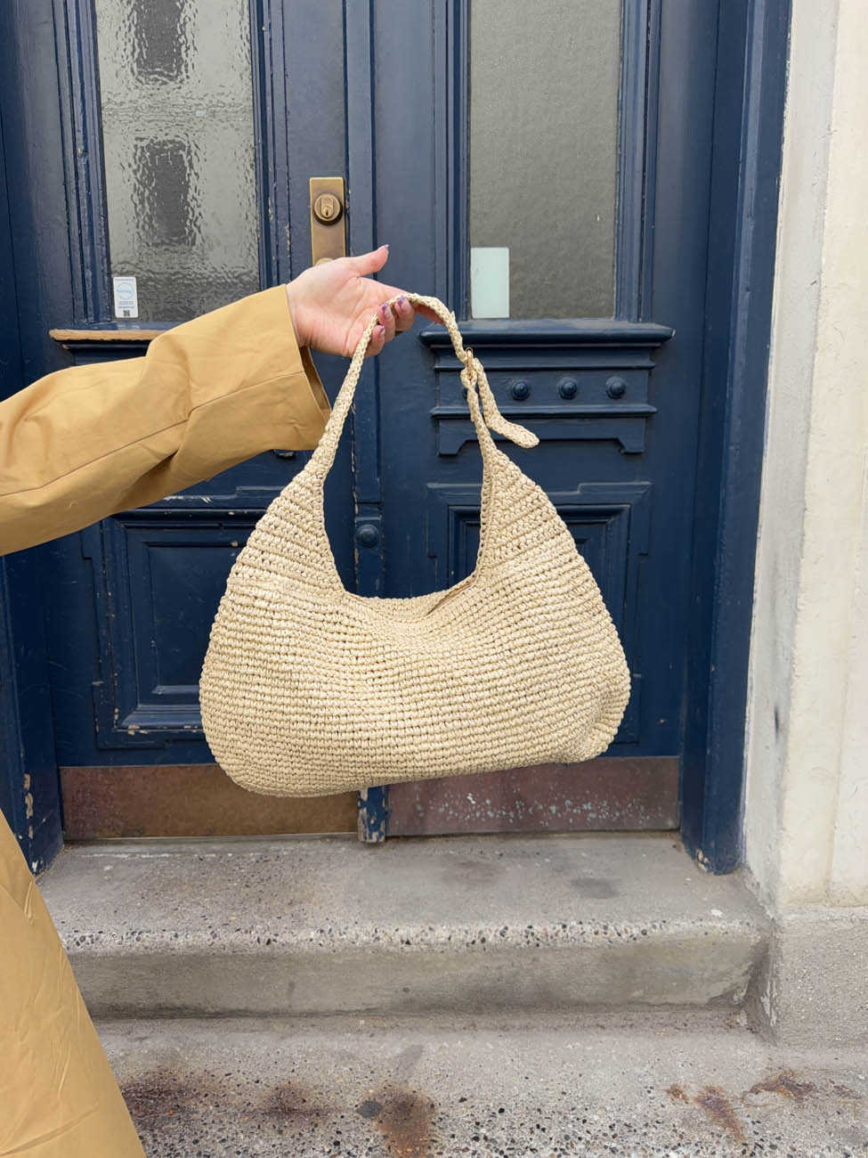 Taline flettaske - Beige