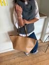 Chili flettet taske - Beige