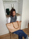 Chili flettet taske - Beige