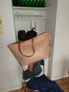 Chili flettet taske - Beige