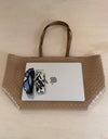 Chili flettet taske - Beige