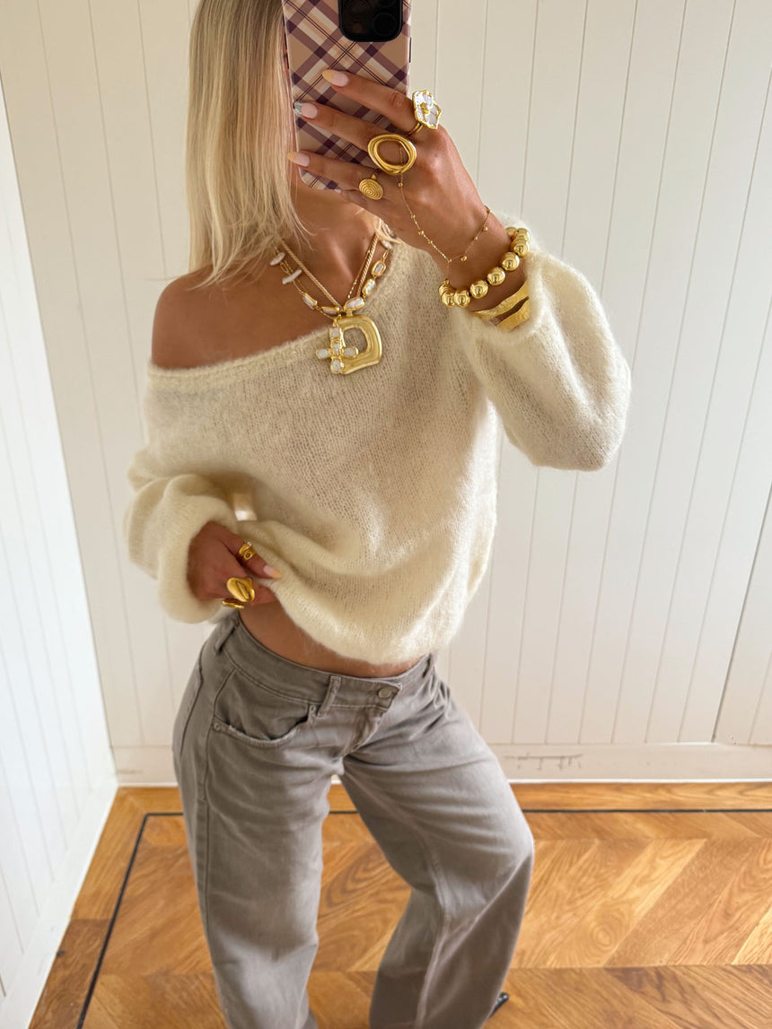 Scandivv fluffy strik - Off white