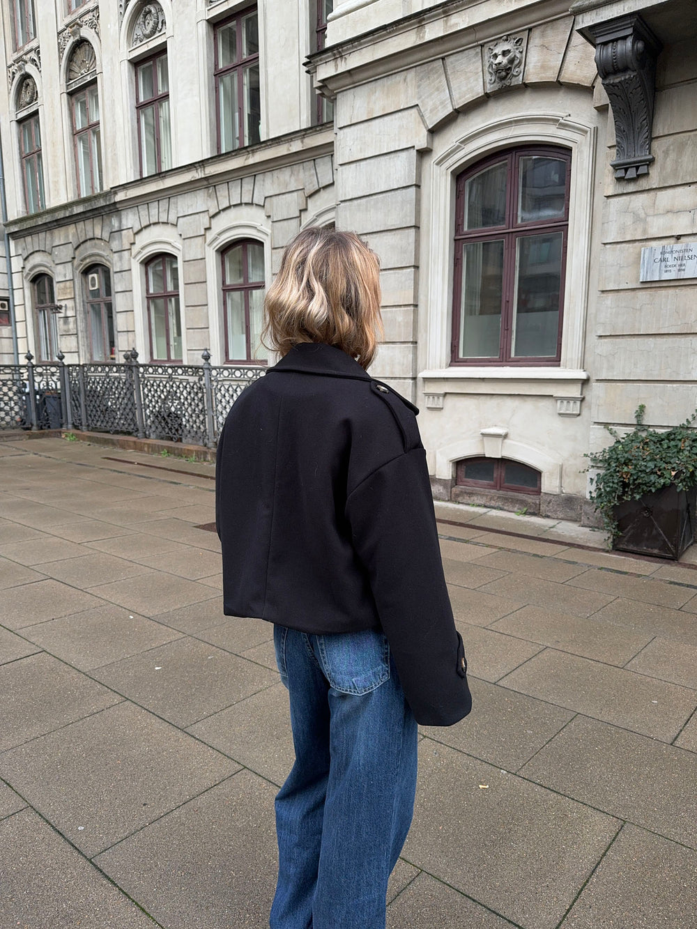 Nima kort frakke - Sort