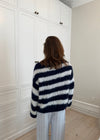Anna Olympia Strik Navy – Strikkeopskrift & Garnpakke (deluxe)