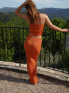 Malie glimmer nederdel - Orange