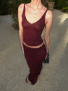 Malie glimmer tanktop - Bordeaux
