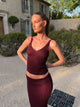 Malie glimmer tanktop - Bordeaux