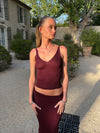 Malie glimmer tanktop - Bordeaux