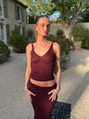 Malie glimmer tanktop - Bordeaux