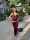 Malie glimmer tanktop - Bordeaux