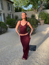 Malie glimmer tanktop - Bordeaux