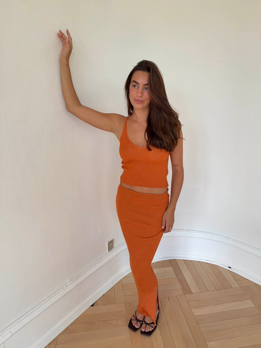 Malie glimmer tanktop  - Orange