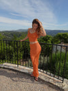 Malie glimmer tanktop  - Orange