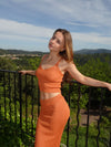 Malie glimmer tanktop  - Orange