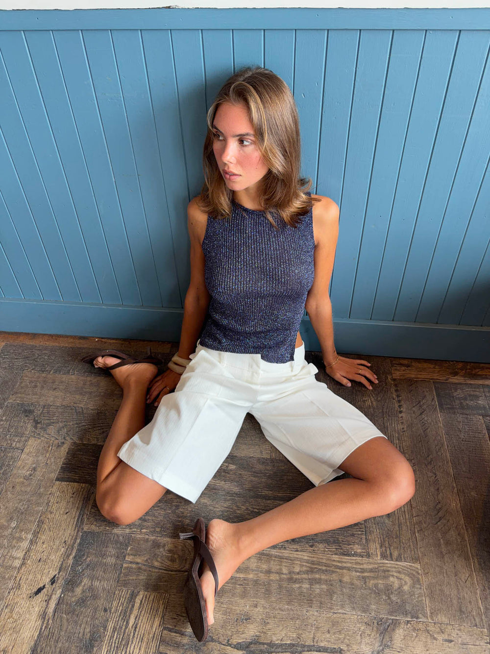 Montania glimmertop - Navy