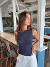 Montania glimmertop - Navy