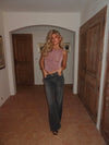 Emmeline glimmertop - Lilla