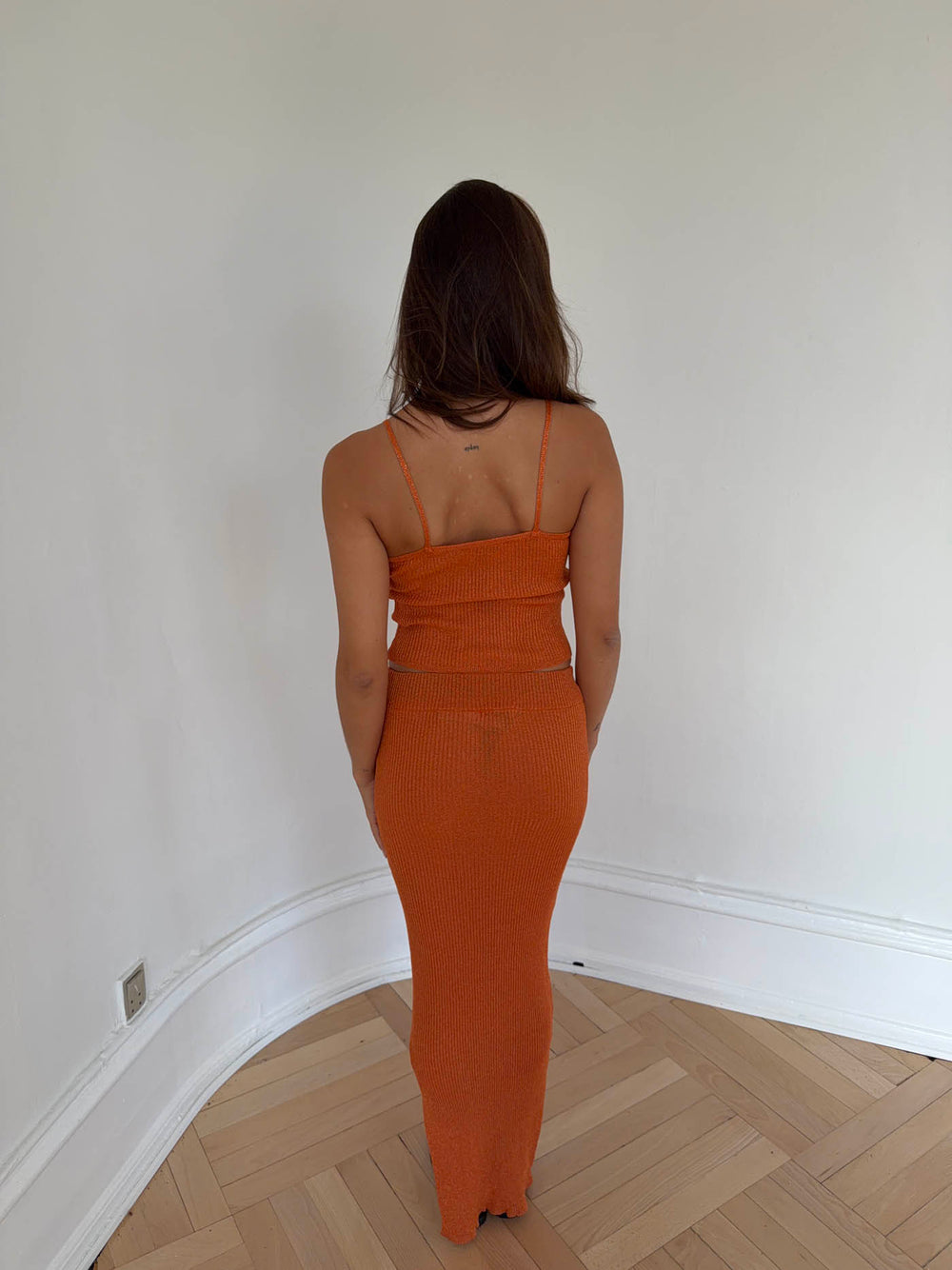 Malie glimmernederdel - Orange