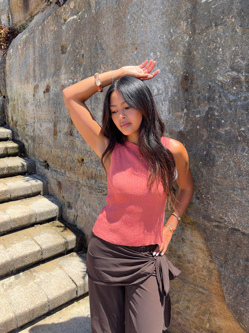 Montania glimmertop - Rosa