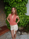 Julle glitter haltertop - Orange
