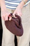 Calia hæklet clutch - Brun