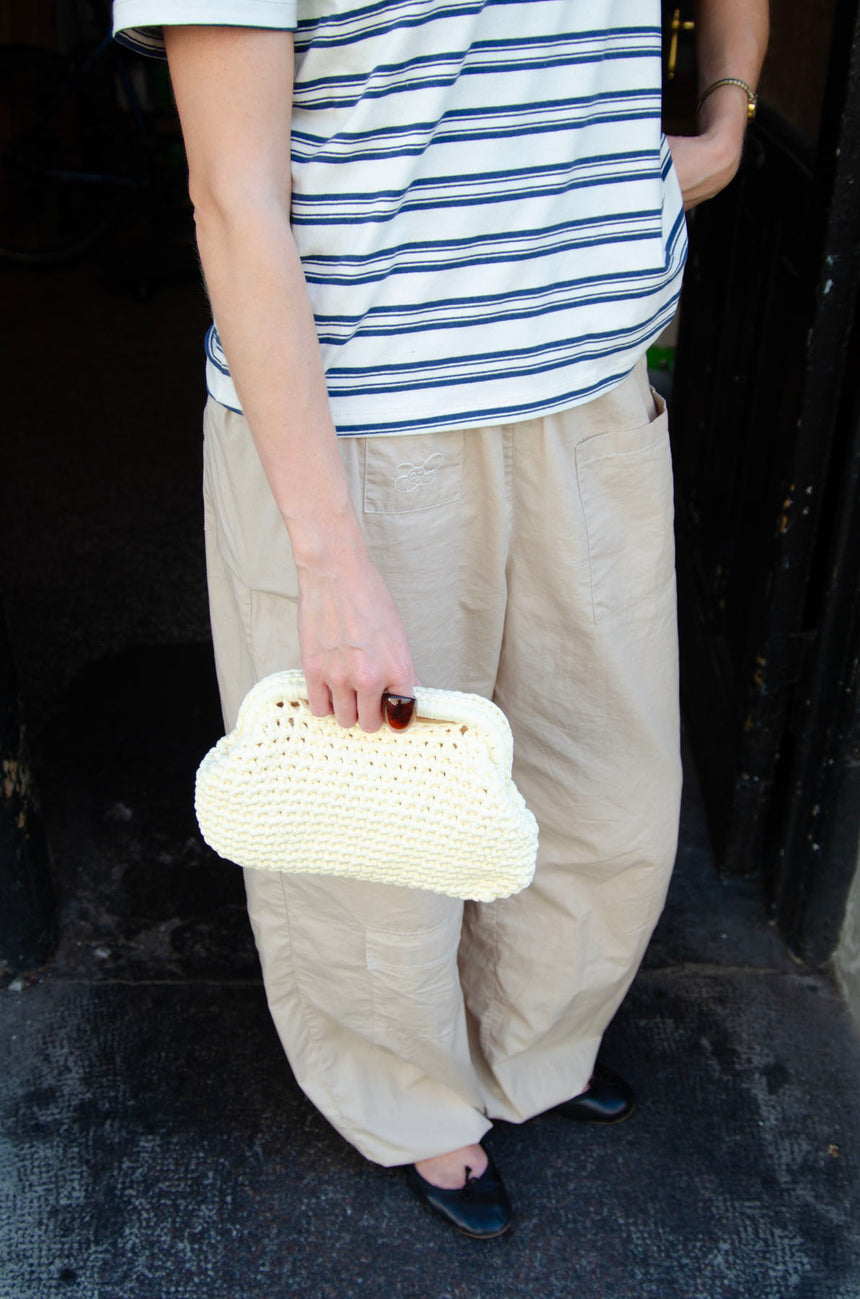 Calia hæklet clutch - Lys gul