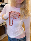 Monique halskæde - Rosa