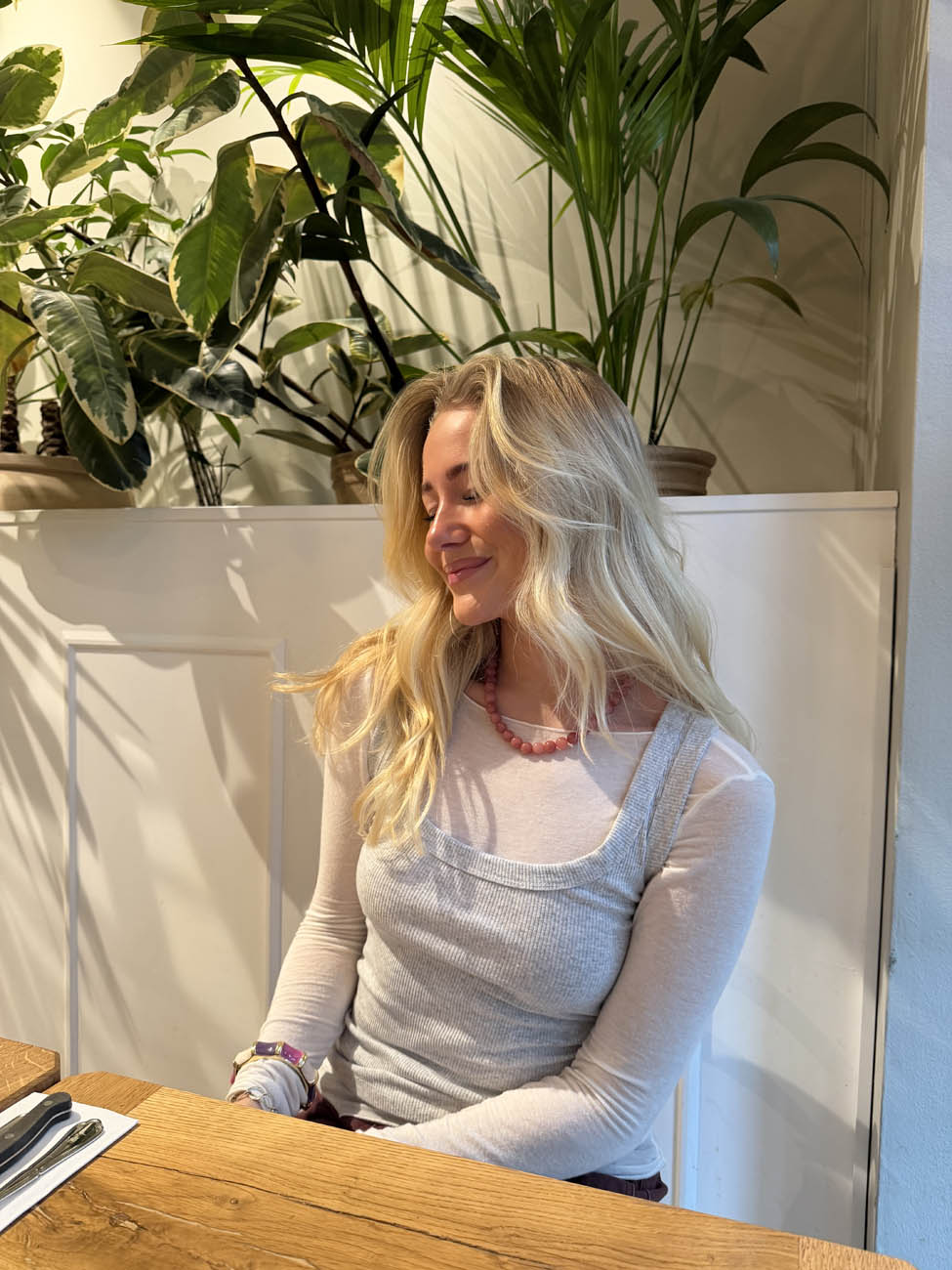 Monique halskæde - Rosa