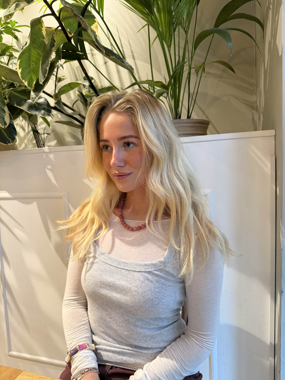 Monique halskæde - Rosa