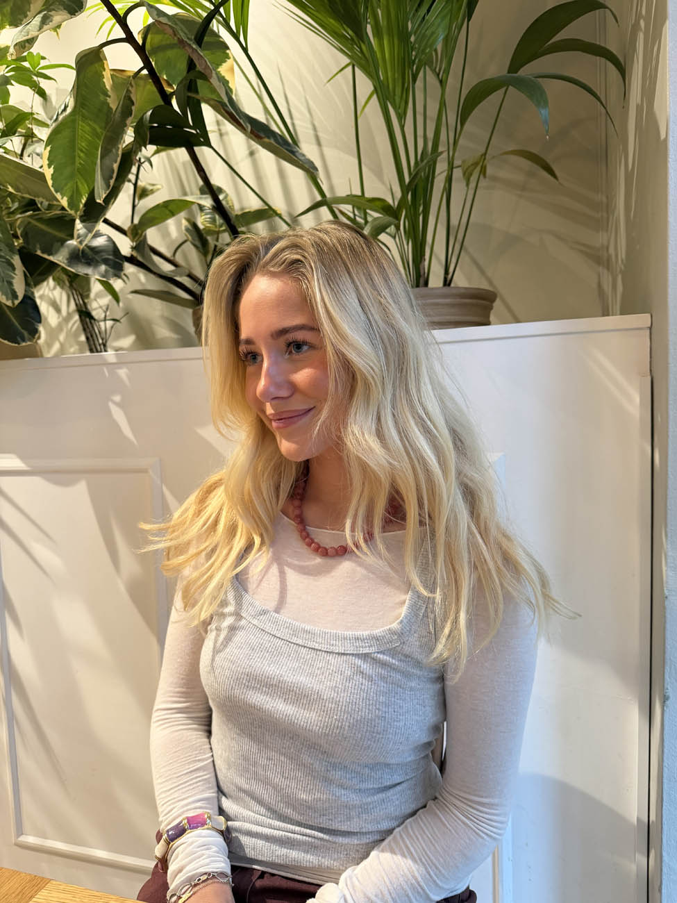 Monique halskæde - Rosa