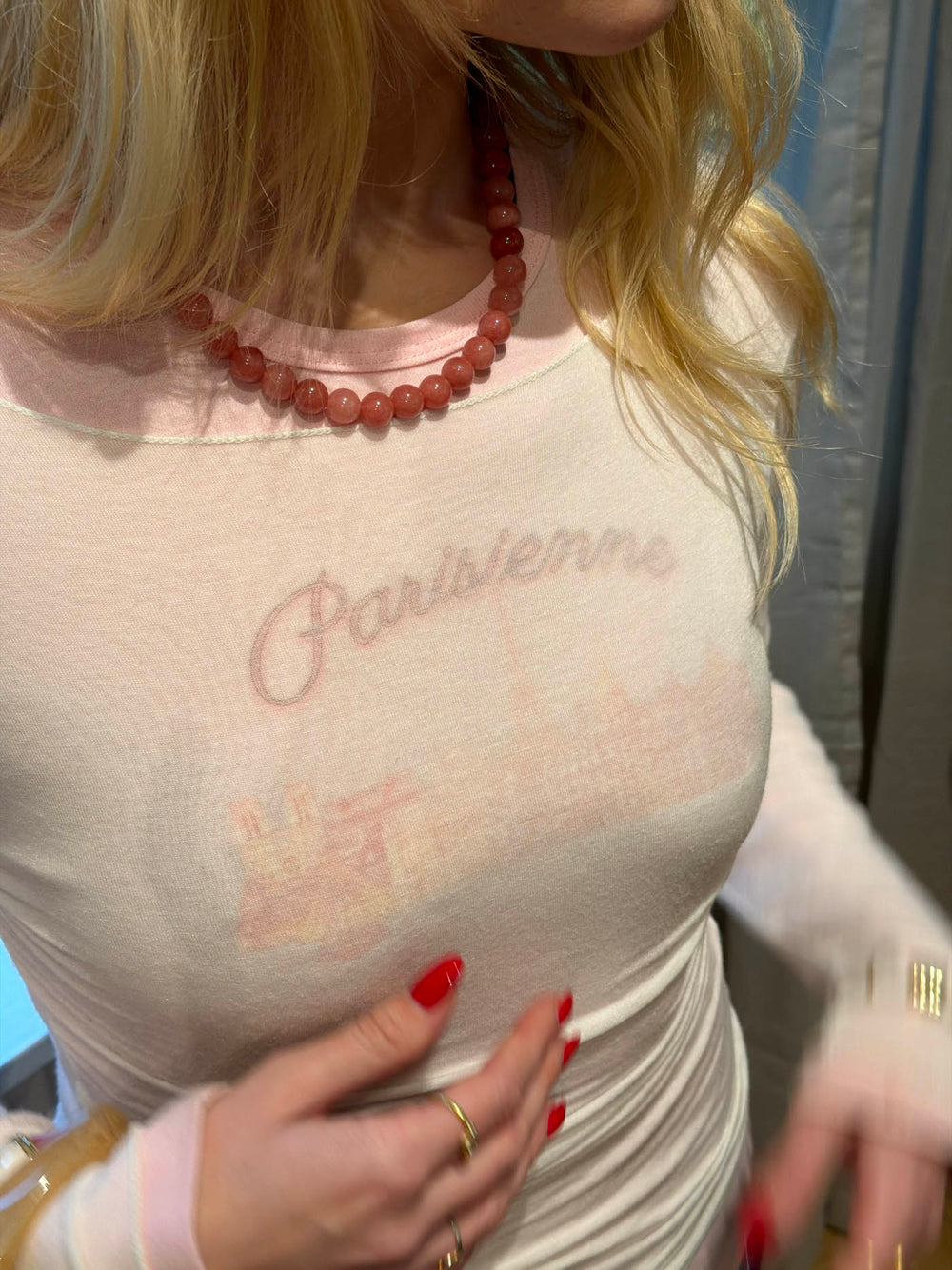 Monique halskæde - Rosa