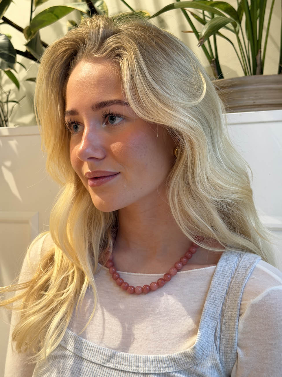 Monique halskæde - Rosa