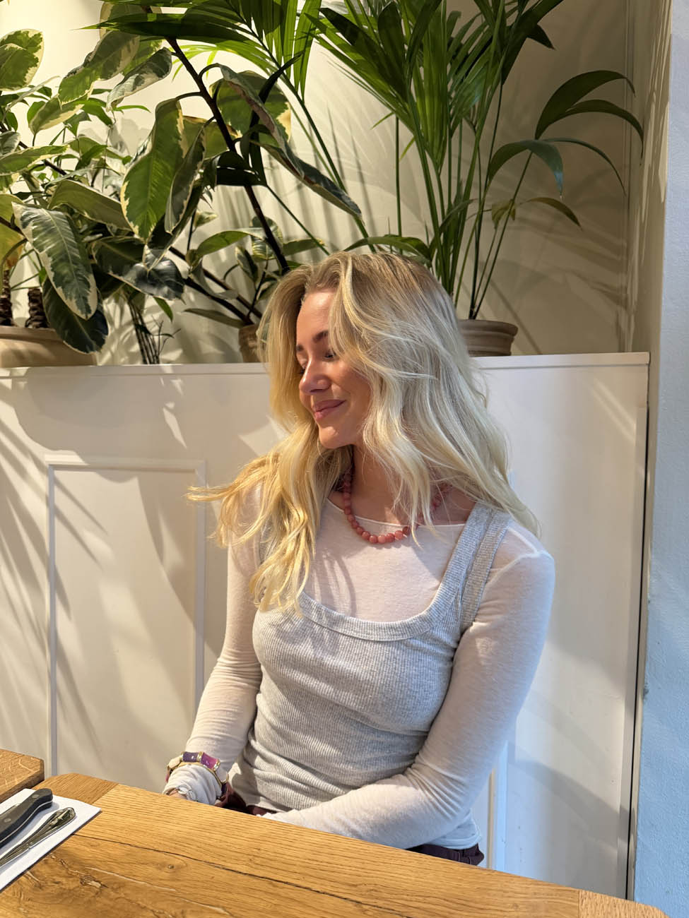 Monique halskæde - Rosa