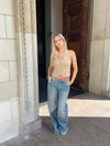 Mirailla halterneck top - Beige