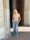 Mirailla halterneck top - Beige
