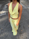 Snuvia halterneck top - Gul