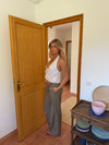 Fernande halterneck top - Hvid