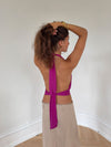 Darina halterneck top - Pink