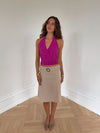 Darina halterneck top - Pink