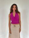 Darina halterneck top - Pink
