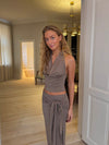 Tella halternecktop - Taupe