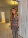 Tella halternecktop - Taupe