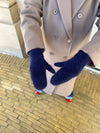 Fluffy handsker - Navy