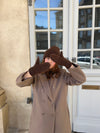 Fluffy handsker - Brun