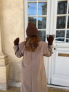Fluffy handsker - Brun