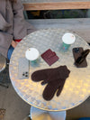 Fluffy handsker - Brun