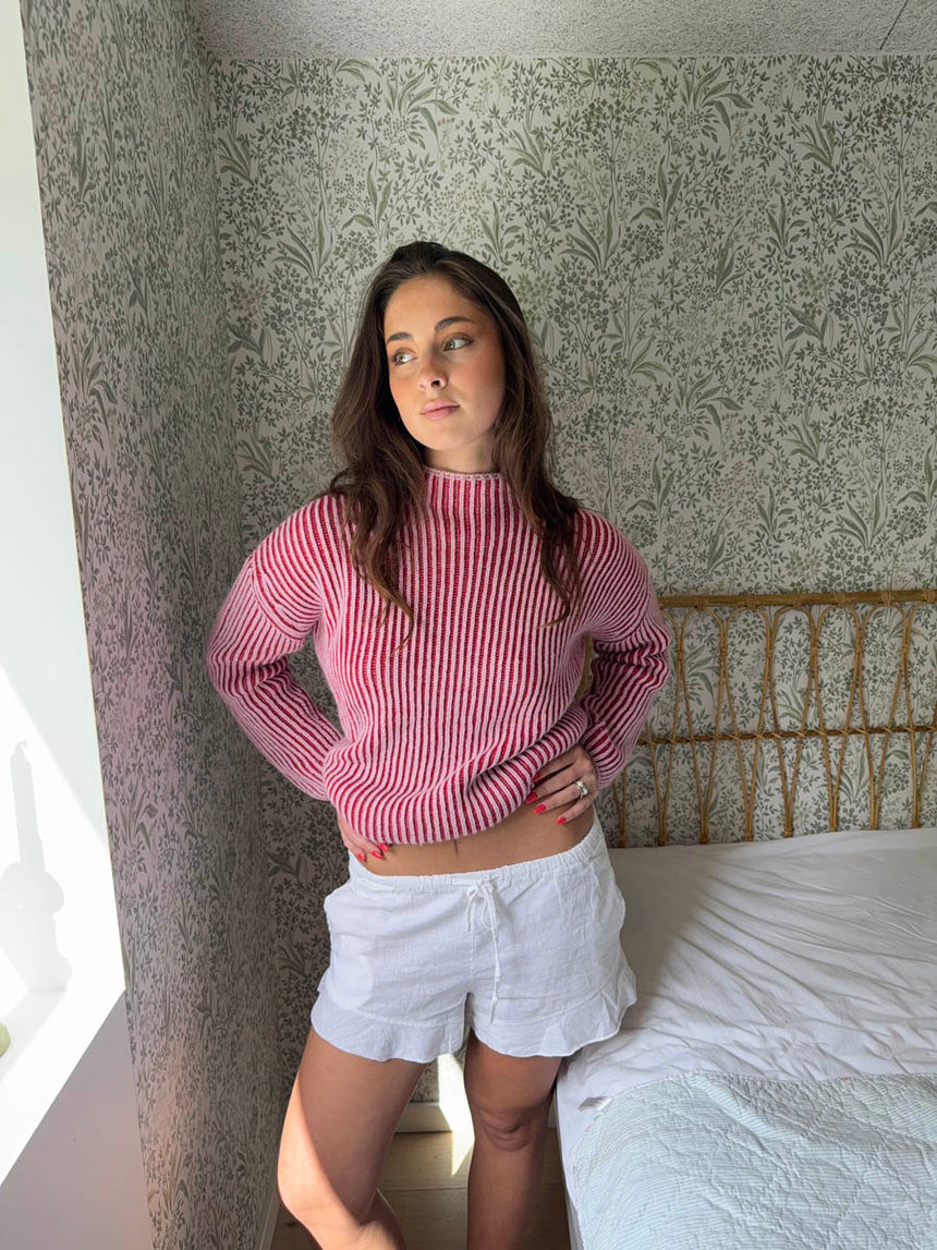 Nordica hør shorts - Hvid