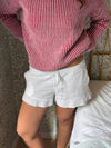 Nordica hør shorts - Hvid