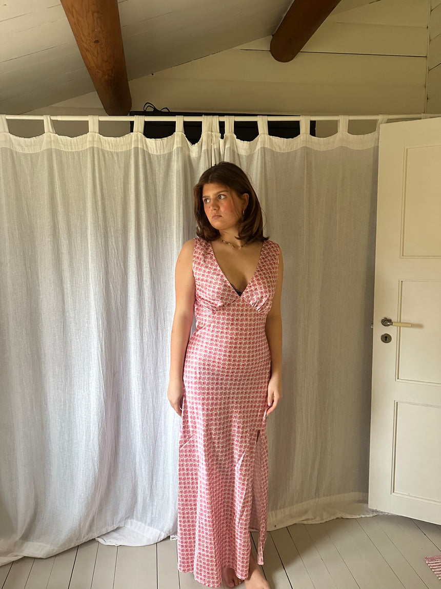 Marielle kjole med muslinge print